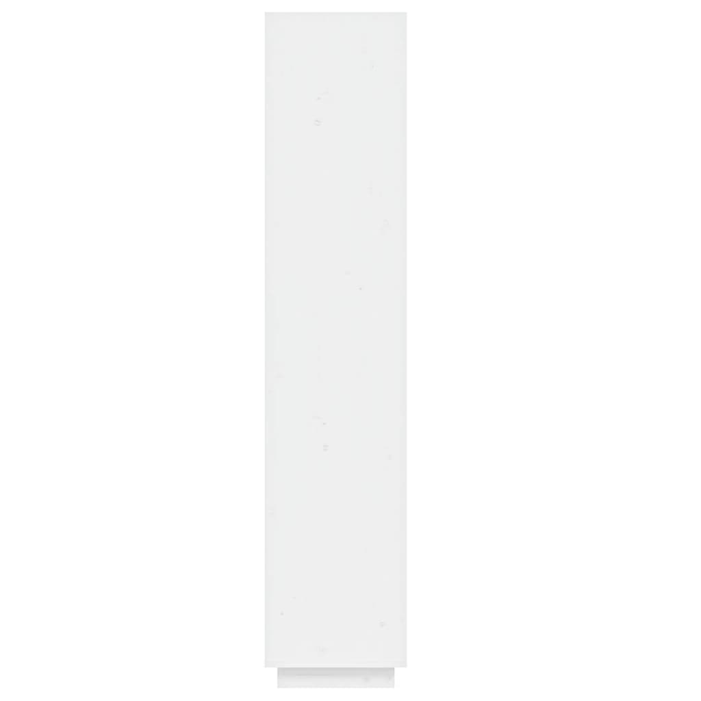 Bibliothèque/Séparateur de pièce Blanc 40x35x167 cm Pin solide - XIOS