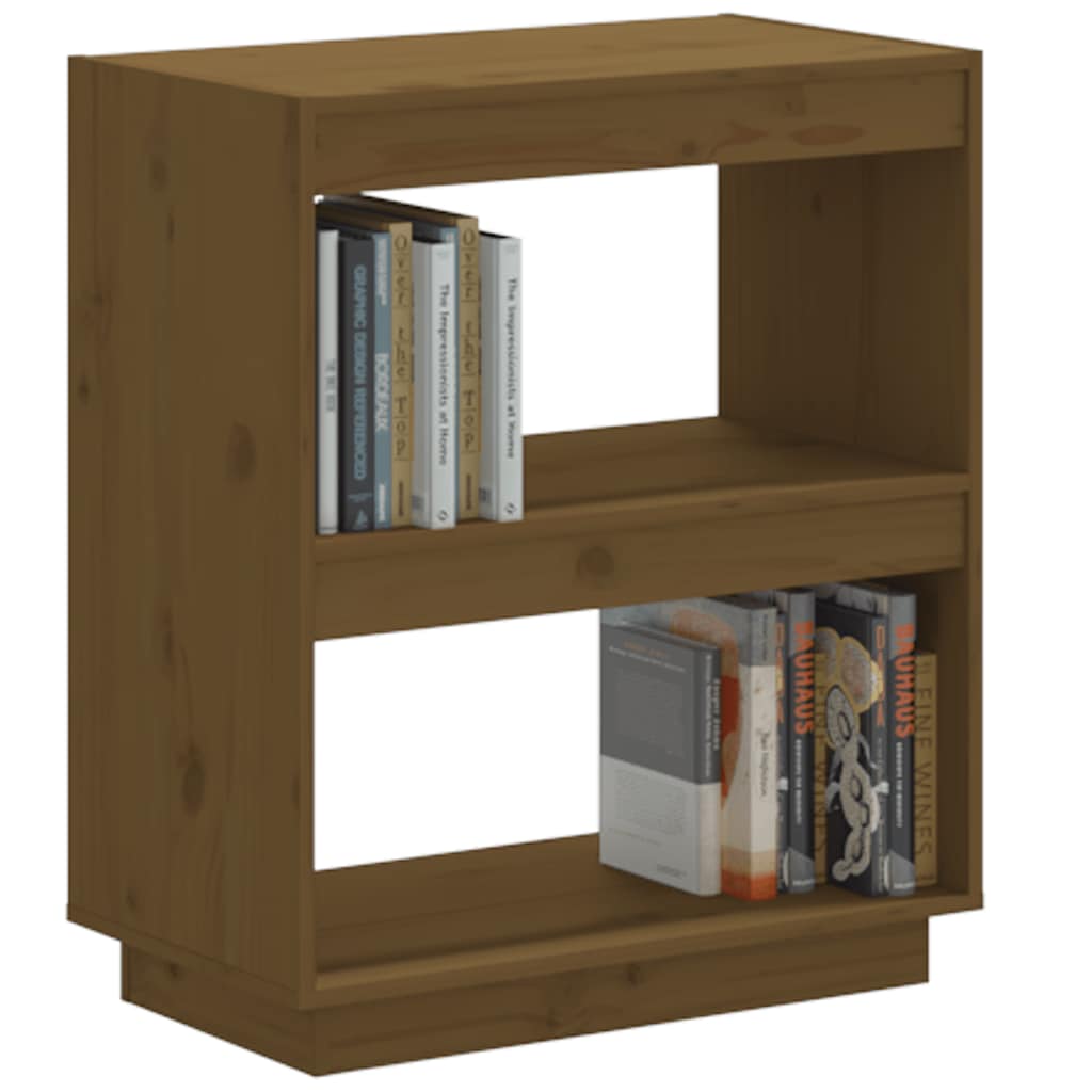 Bibliothèque Marron miel 60x35x71 cm Bois de pin massif - XIOS