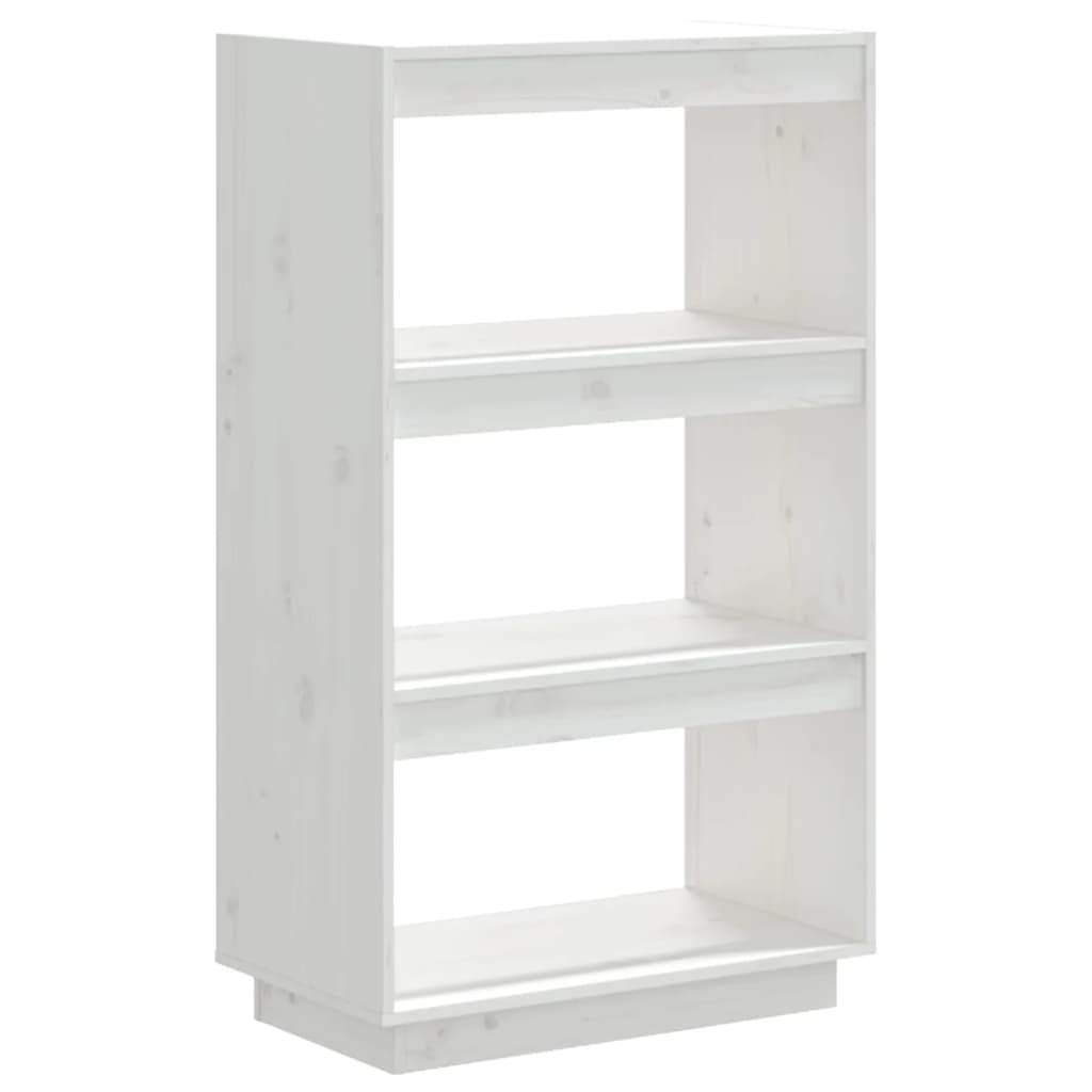Bibliothèque/Séparateur de pièce Blanc 60x35x103 cm Pin massif - XIOS