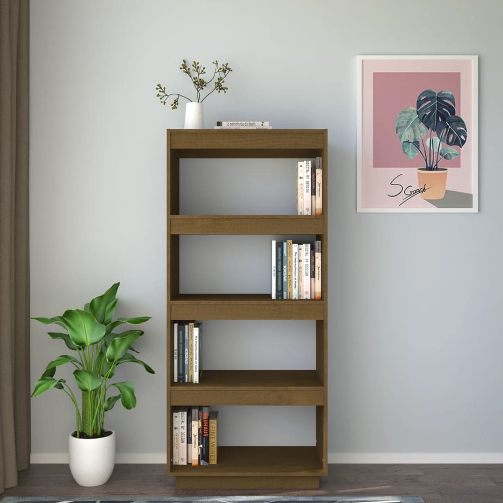 Bibliothèque/Séparateur de pièce Marron miel 60x35x135 cm Pin - XIOS