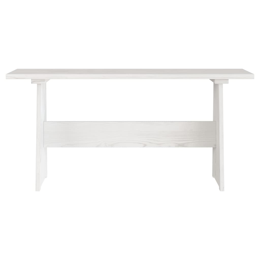 Ensemble à manger REINE 3 pcs blanc bois de pin massif - XIOS