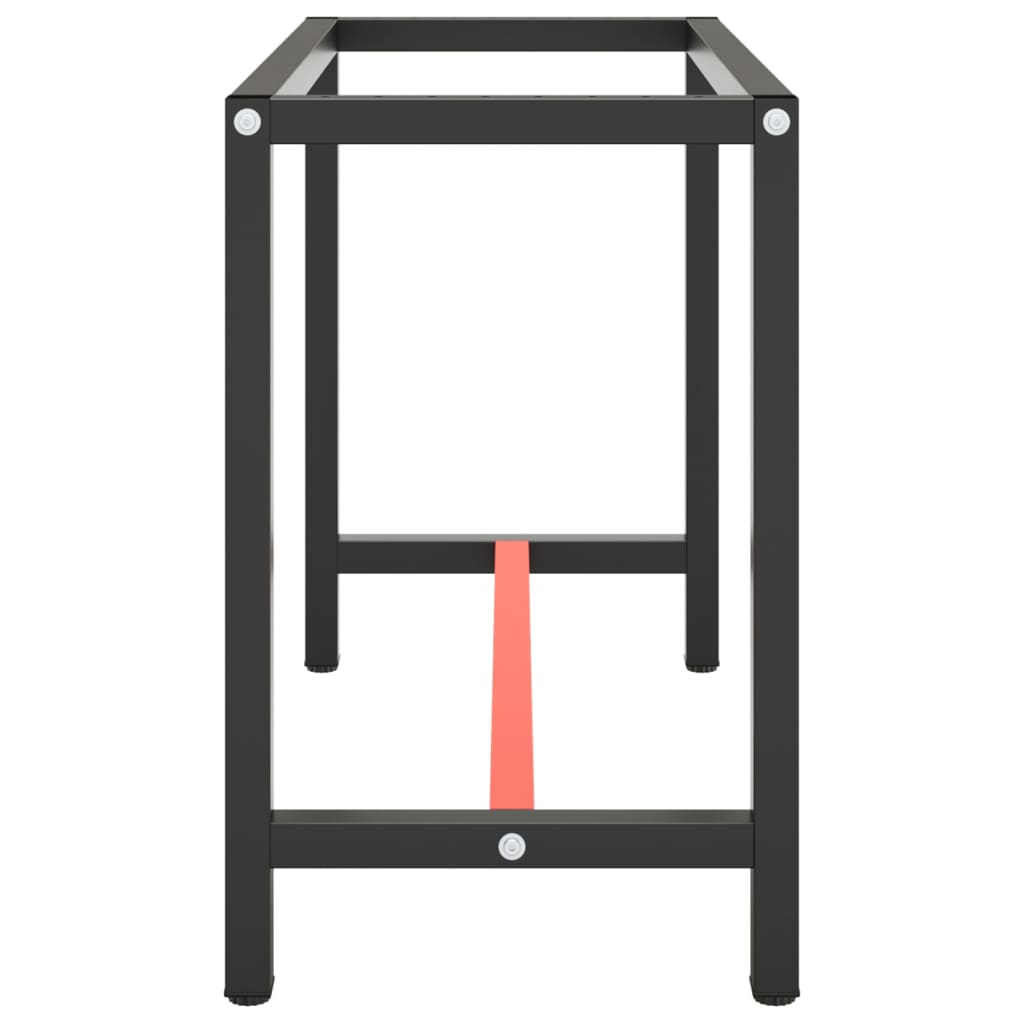 Cadre de banc de travail Noir et rouge mat 110x50x79 cm Métal - XIOS