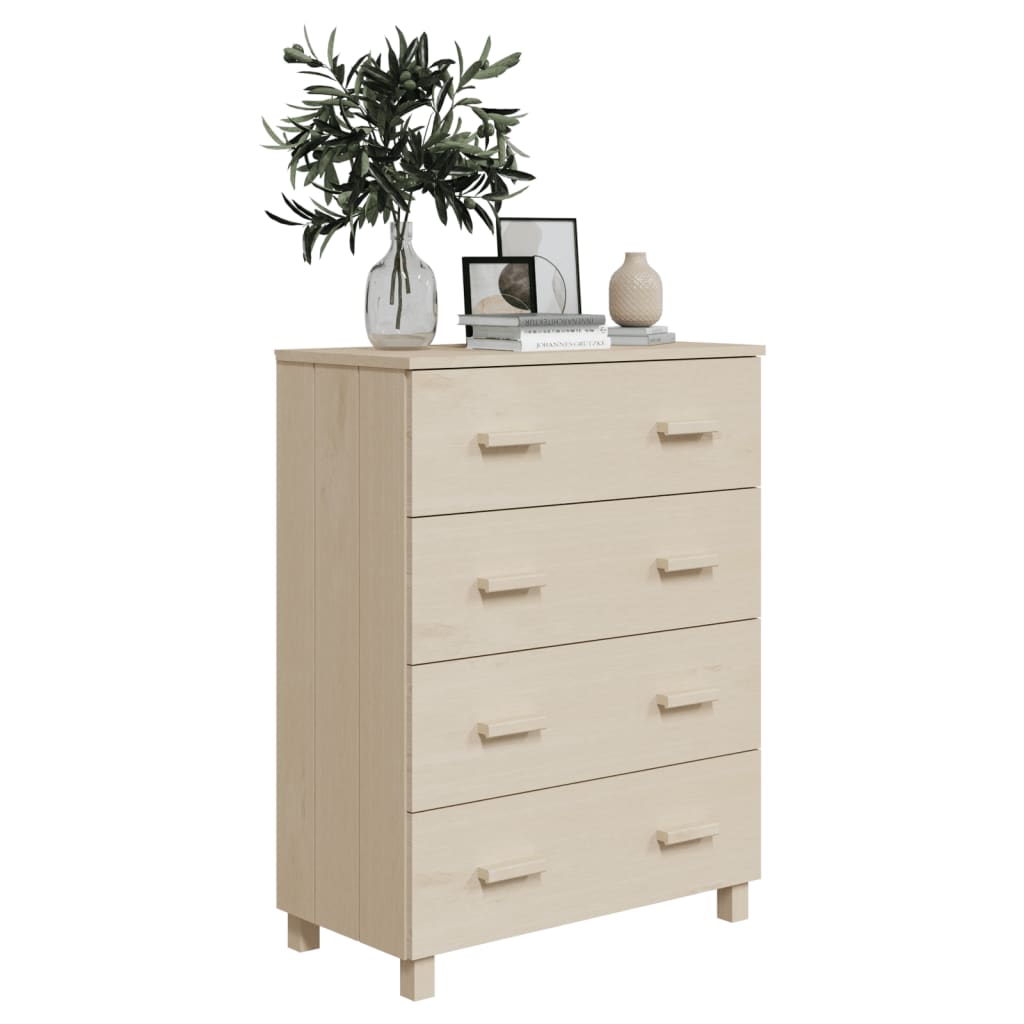 Buffet HAMAR Marron miel 79x40x103,5 cm Bois massif de pin - XIOS