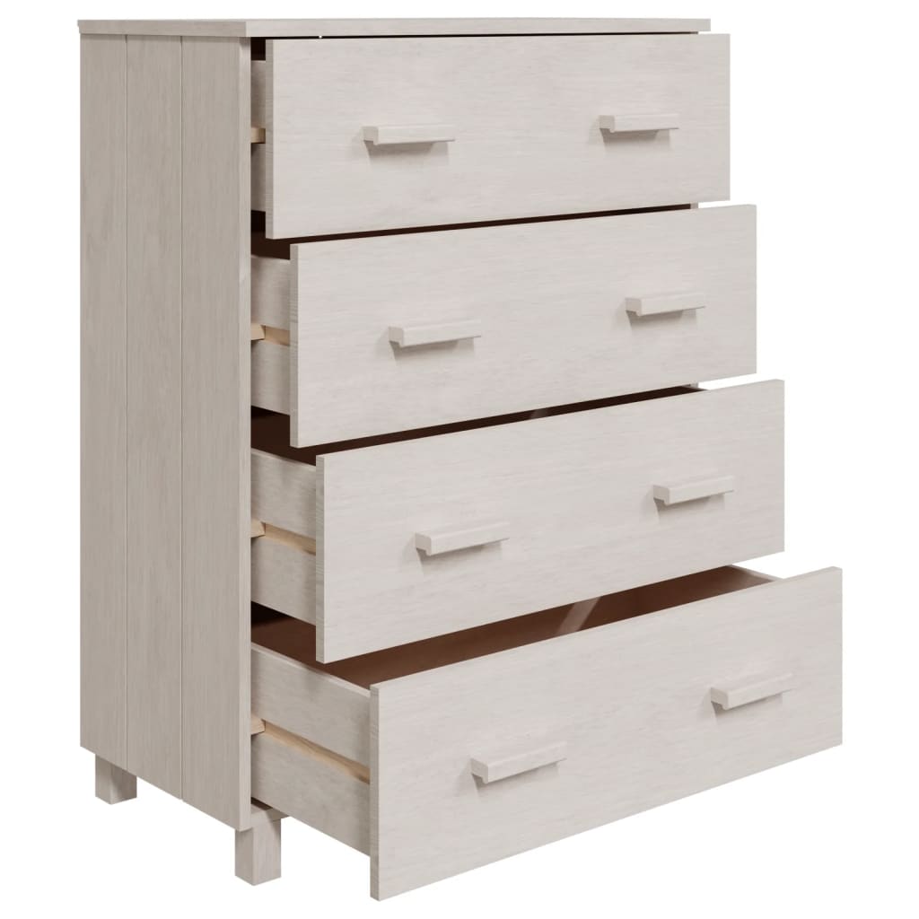 Buffet HAMAR Blanc 79x40x103,5 cm Bois massif de pin - XIOS