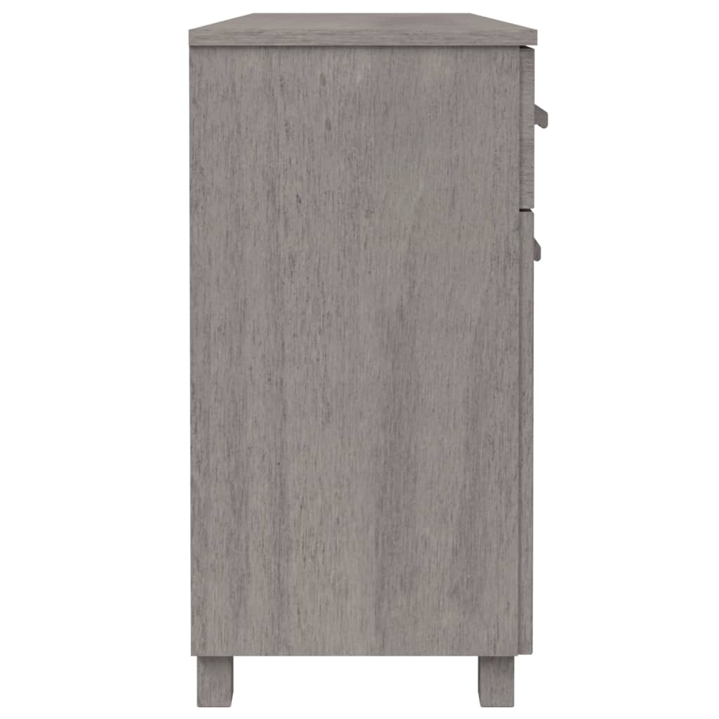 Buffet HAMAR Gris clair 113x40x80 cm Bois massif de pin - XIOS