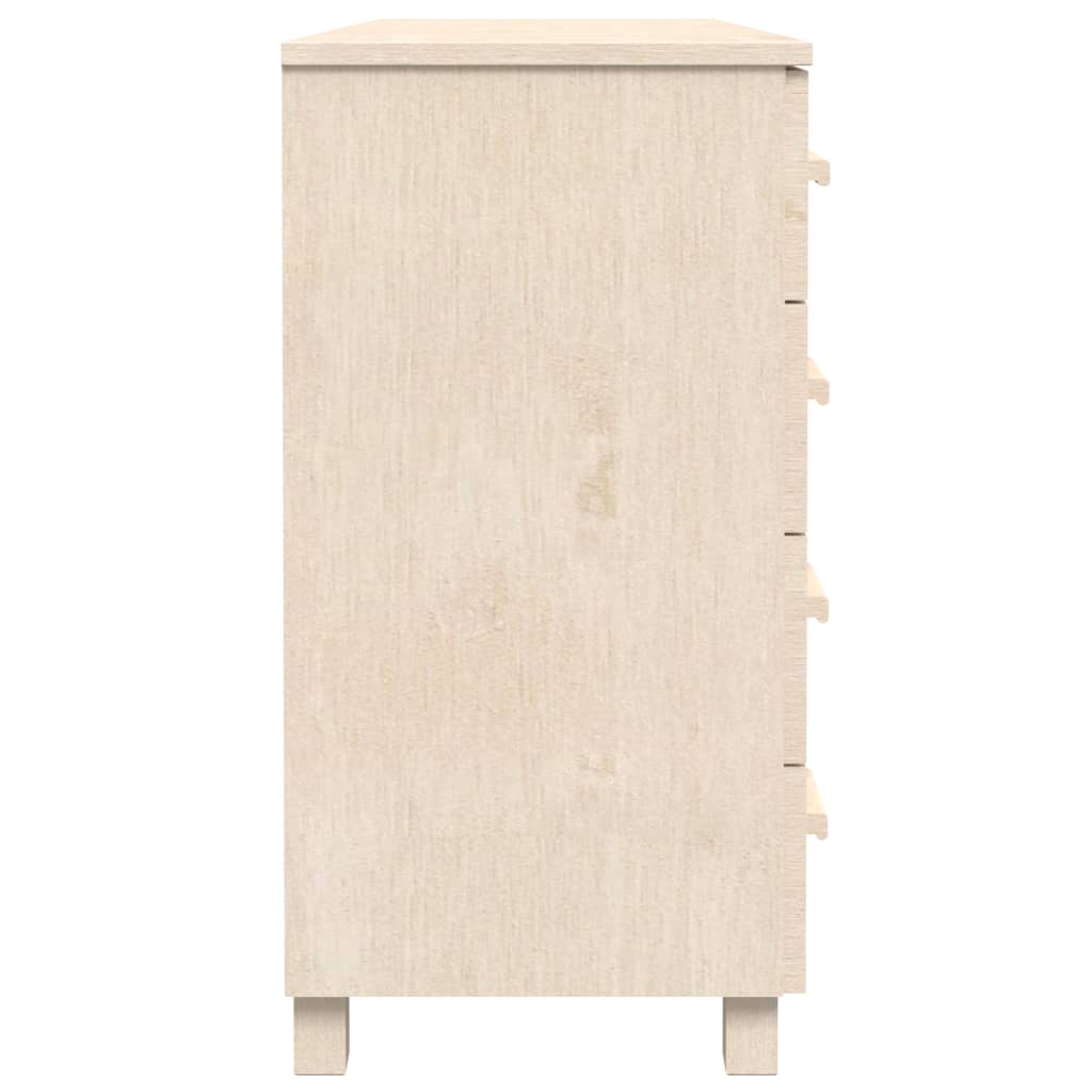 Buffet HAMAR Marron miel 113x40x80 cm Bois massif de pin - XIOS