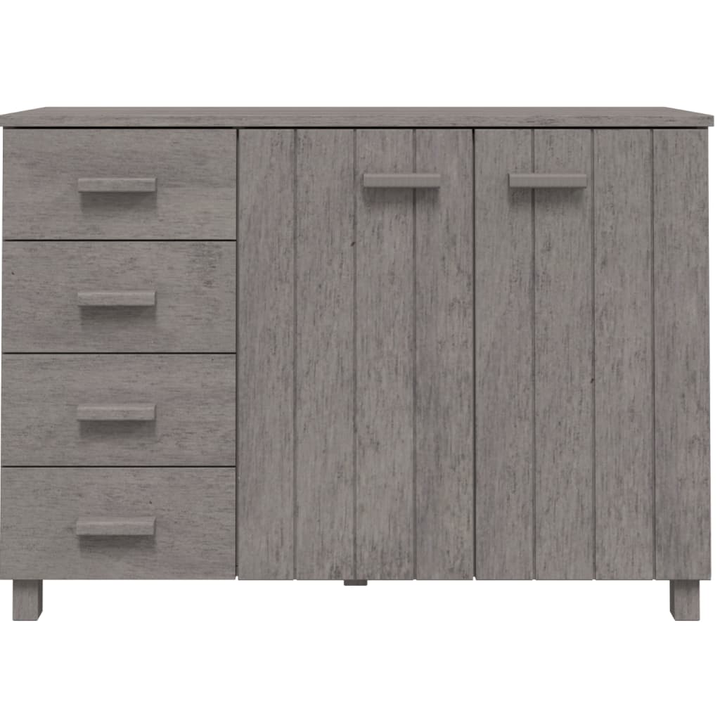 Buffet HAMAR Gris clair 113x40x80 cm Bois massif de pin - XIOS