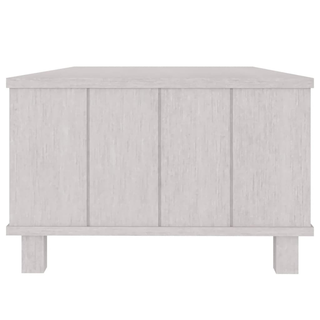 Table basse HAMAR Blanc 100x55x35 cm Bois massif de pin - XIOS