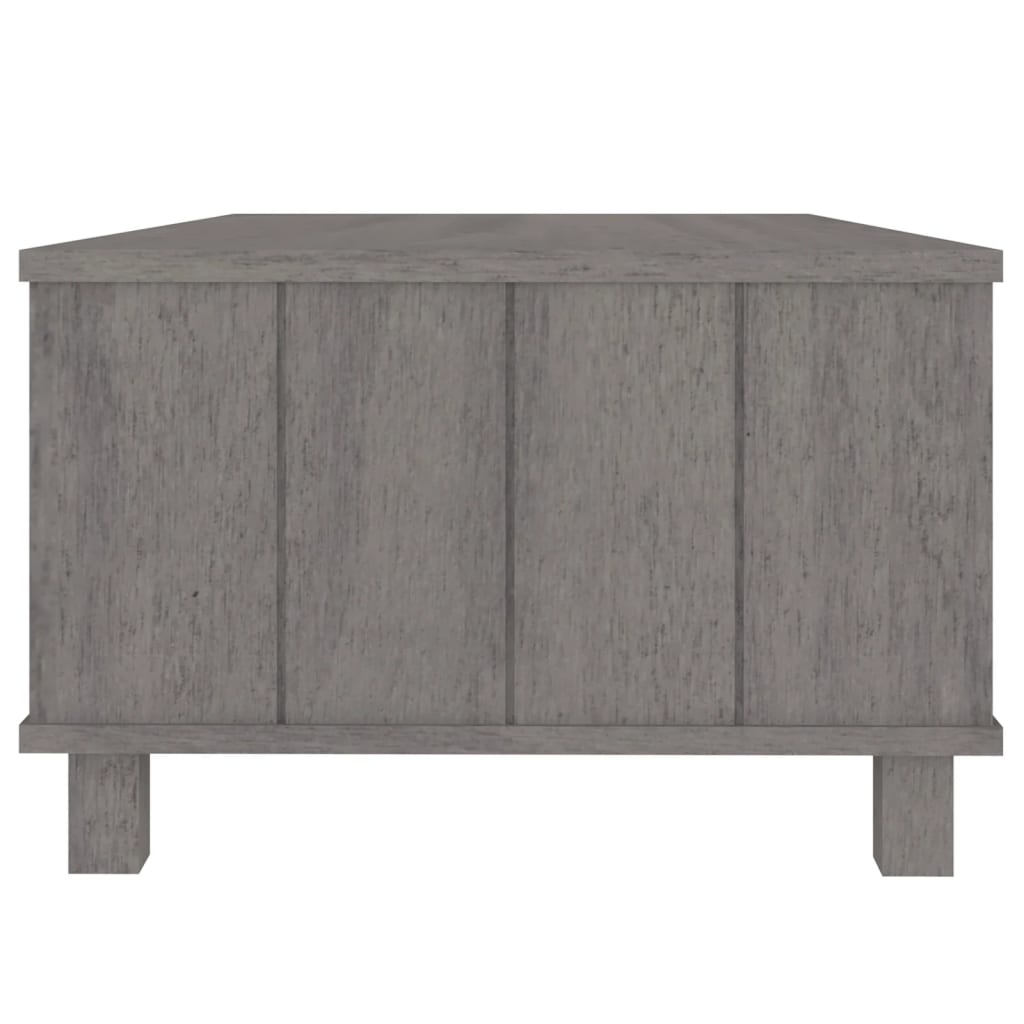 Table basse HAMAR Gris clair 100x55x35 cm Bois massif de pin - XIOS