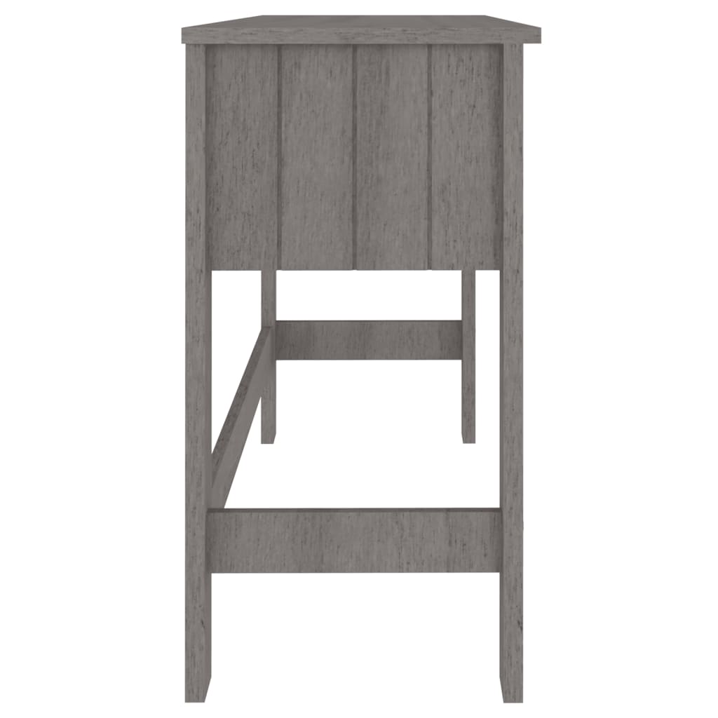 Bureau HAMAR Gris clair 110x40x75 cm Bois massif de pin - XIOS