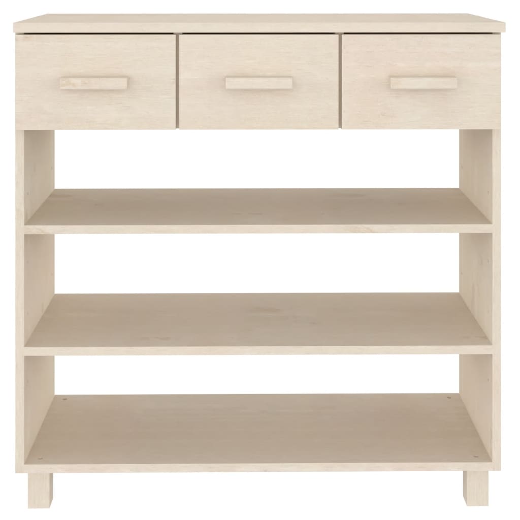 Table console HAMAR Marron miel 90x35x90 cm Bois massif de pin - XIOS