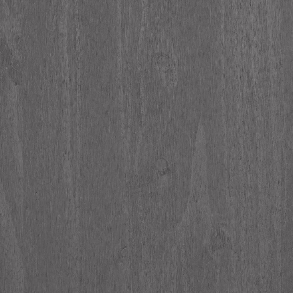 Meuble TV HAMAR Gris clair 106x40x40 cm Bois massif de pin - XIOS