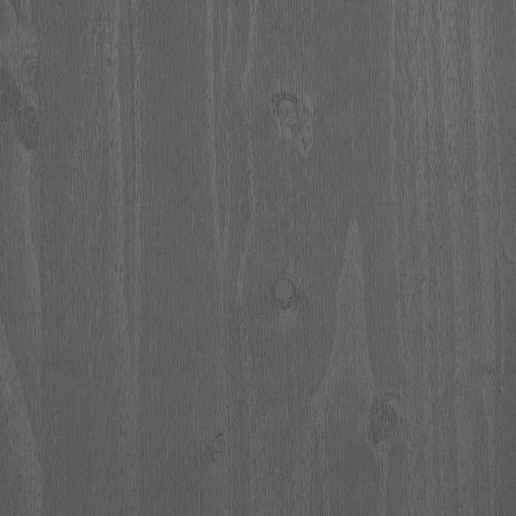 Meuble TV HAMAR Gris clair 158x40x40 cm Bois massif de pin - XIOS