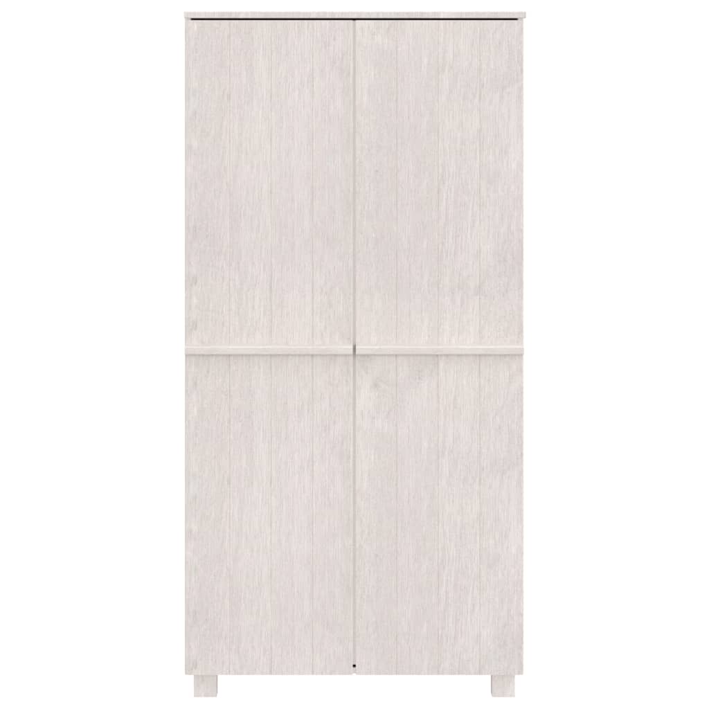 Garde-robe HAMAR Blanc 89x50x180 cm Bois massif de pin - XIOS