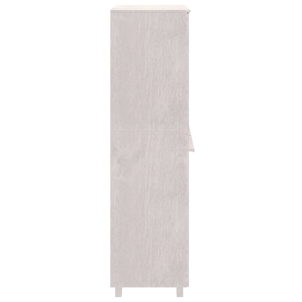 Garde-robe HAMAR Blanc 89x50x180 cm Bois massif de pin - XIOS