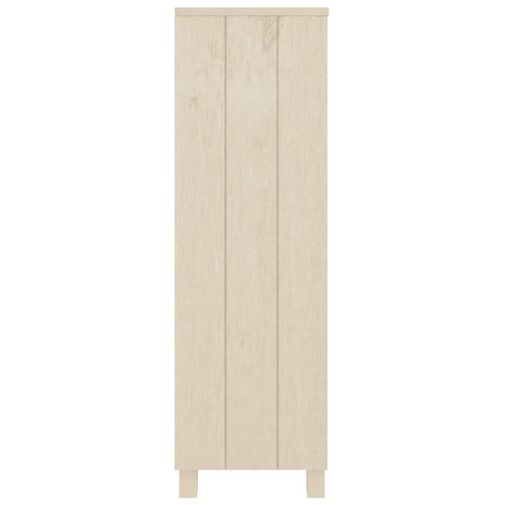 Bibliothèque HAMAR Marron miel 85x35x112 cm Bois de pin massif - XIOS