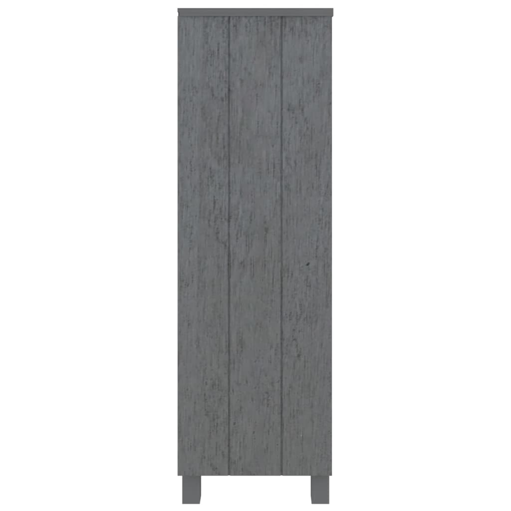 Bibliothèque HAMAR Gris foncé 85x35x112 cm Bois de pin massif - XIOS