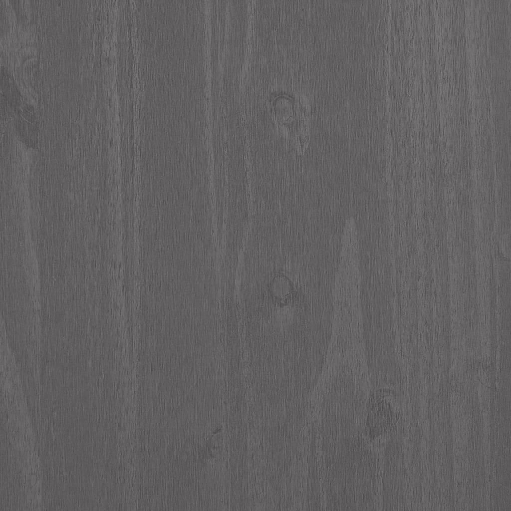 Bibliothèque HAMAR Gris clair 85x35x112 cm Bois de pin massif - XIOS