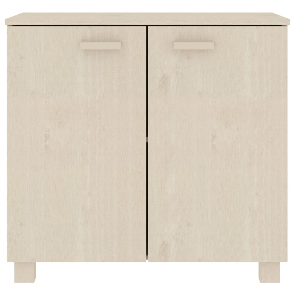 Buffet HAMAR Marron miel 85x35x80 cm Bois massif de pin - XIOS