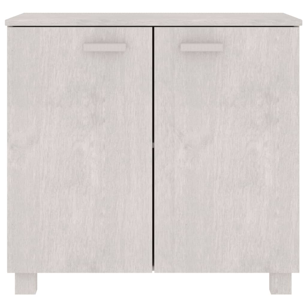 Buffet HAMAR Blanc 85x35x80 cm Bois massif de pin - XIOS