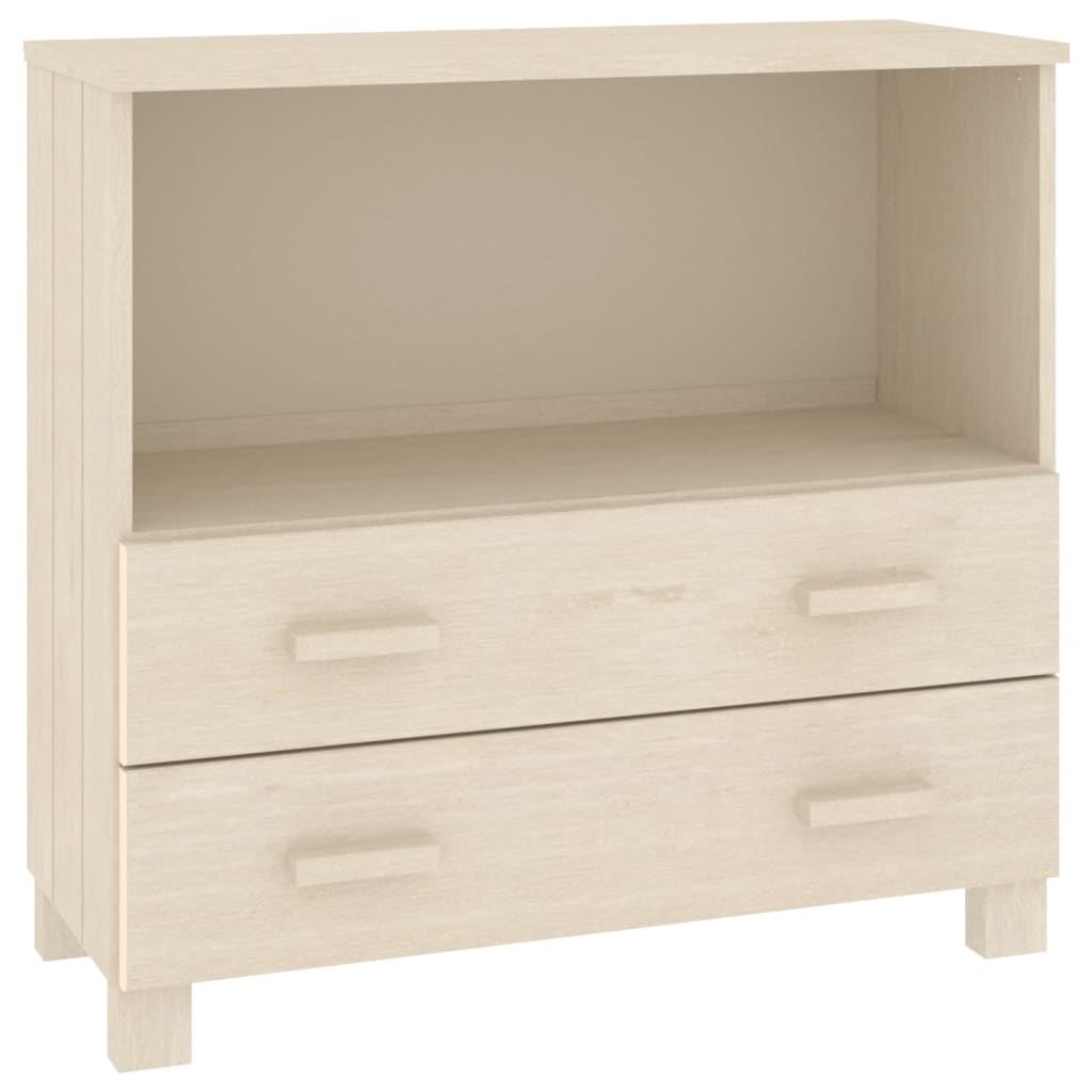 Buffet HAMAR Marron miel 85x35x80 cm Bois massif de pin - XIOS