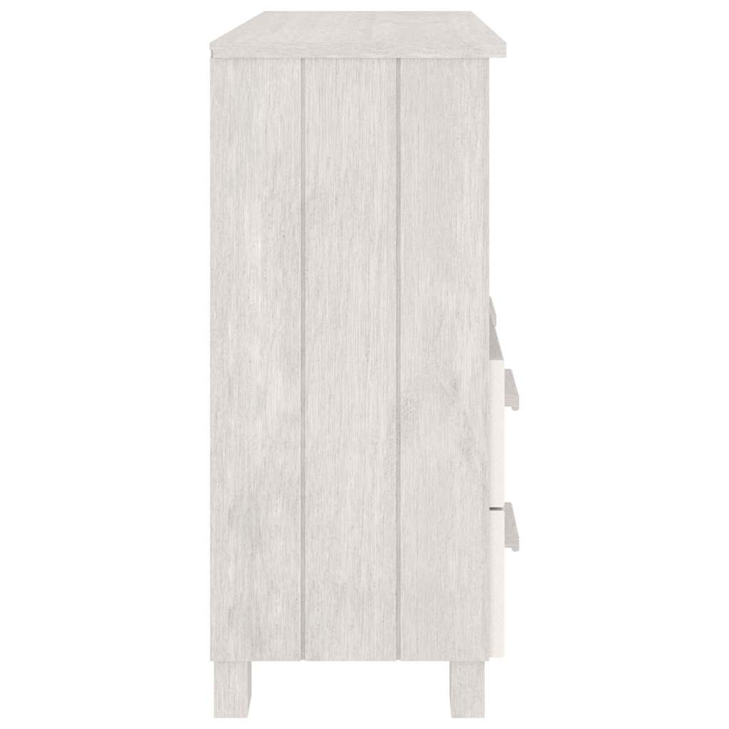 Buffet HAMAR Blanc 85x35x80 cm Bois massif de pin - XIOS