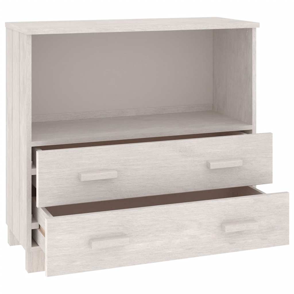 Buffet HAMAR Blanc 85x35x80 cm Bois massif de pin - XIOS