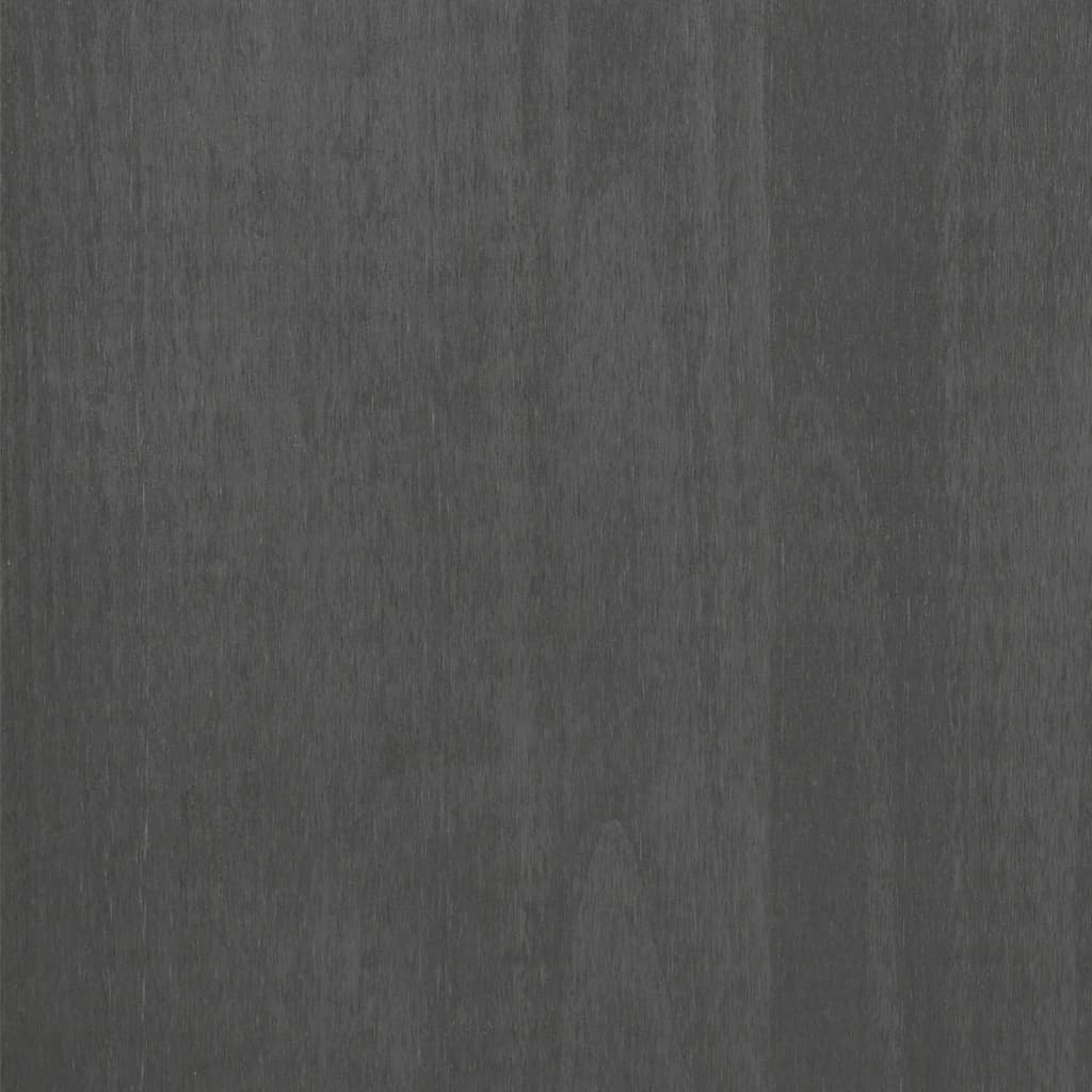 Buffet HAMAR Gris foncé 85x35x80 cm Bois massif de pin - XIOS