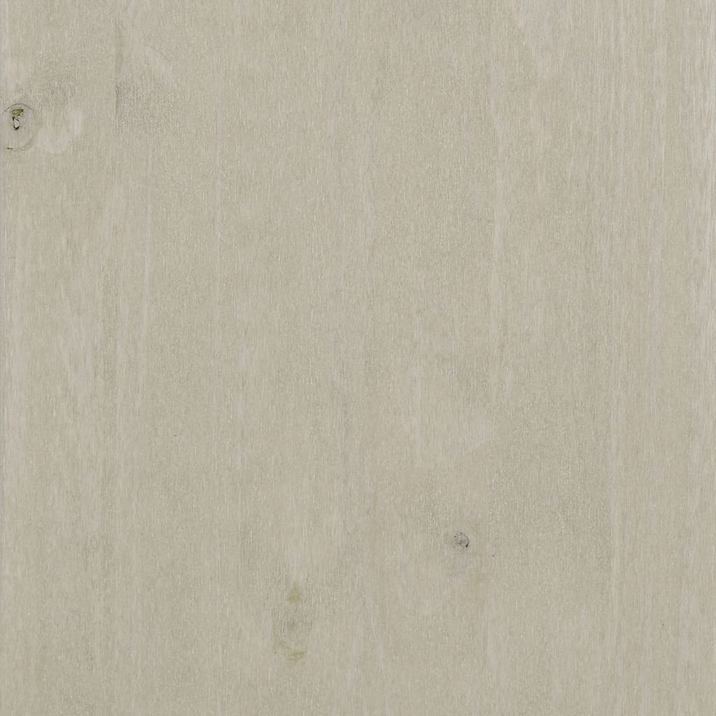 Dessus de buffet HAMAR Blanc 85x35x100 cm Bois de pin massif