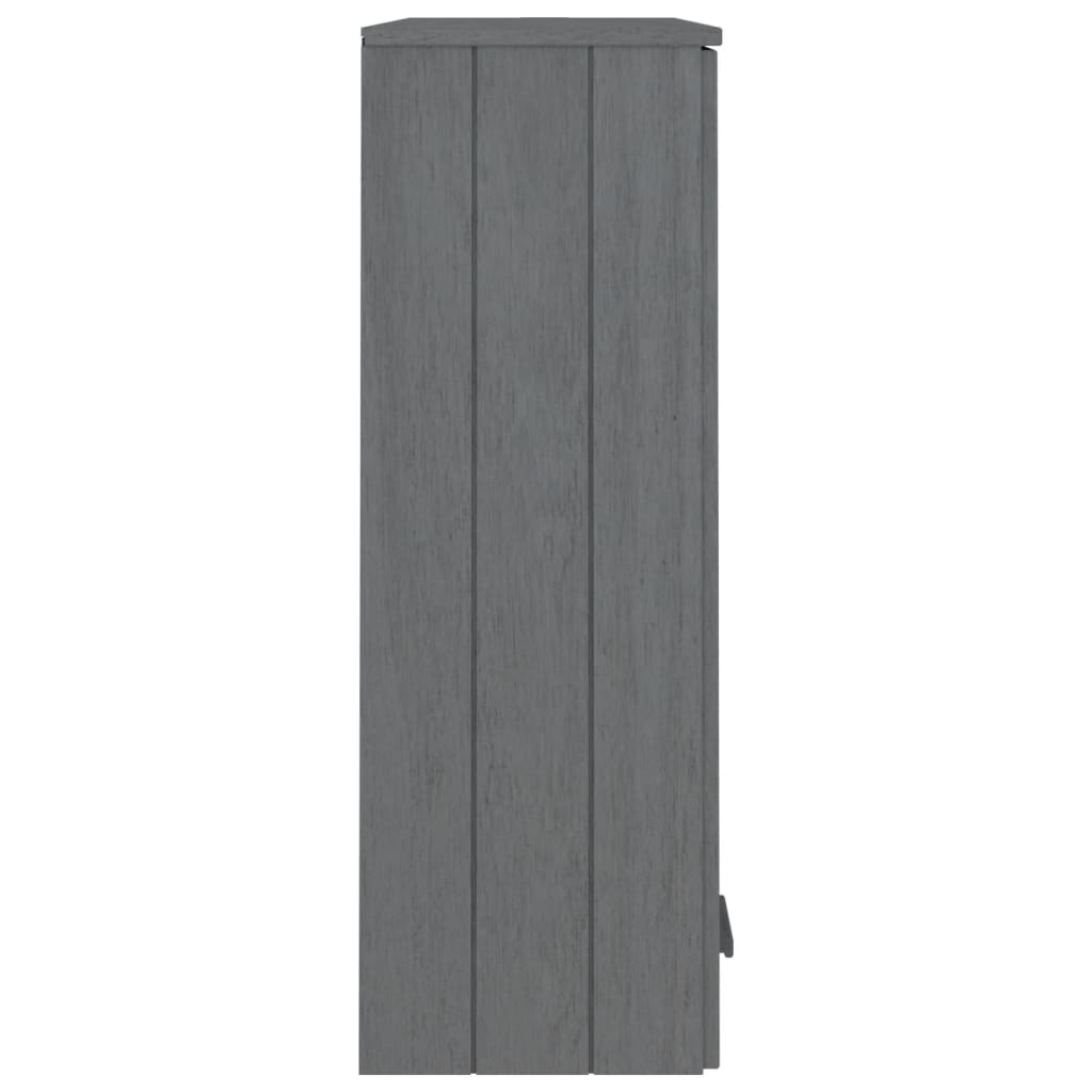 Dessus de buffet HAMAR Gris foncé 85x35x100 cm Bois de pin - XIOS