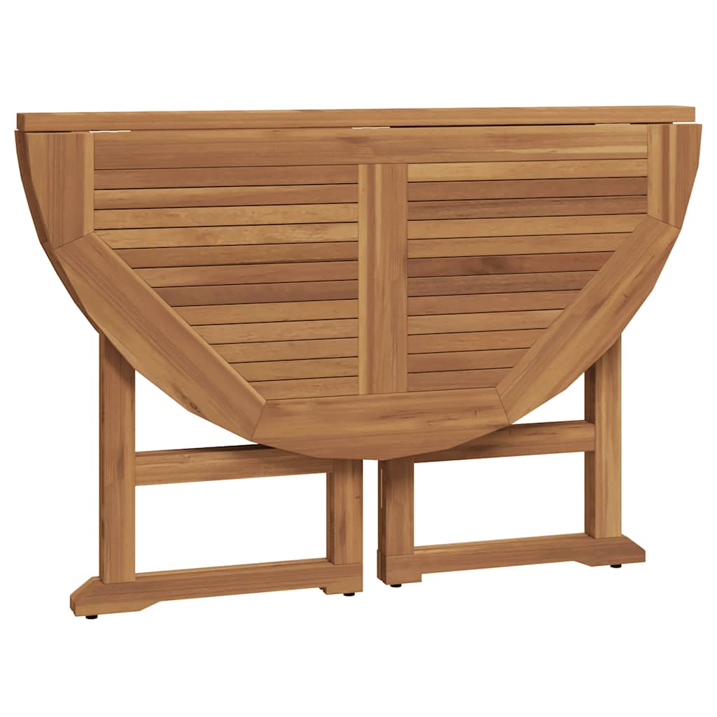 Ensemble à dîner d'extérieur pliable 5 pcs Bois solide de teck