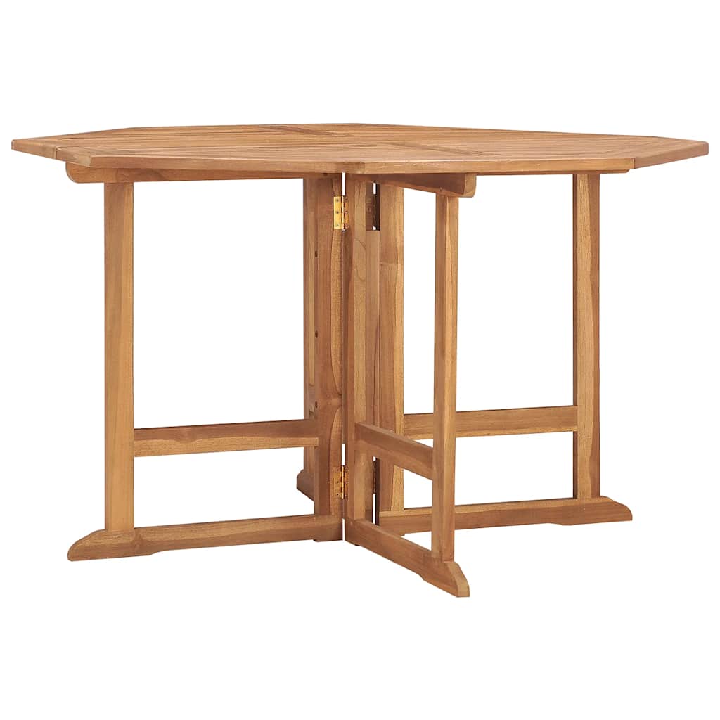 Ensemble à dîner d'extérieur pliable 5 pcs Bois solide de teck