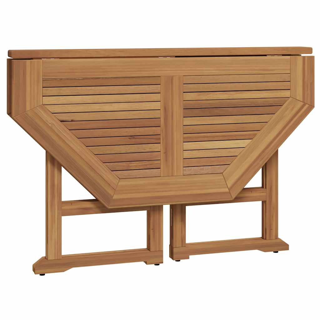 Ensemble à dîner d'extérieur pliable 5 pcs Bois solide de teck