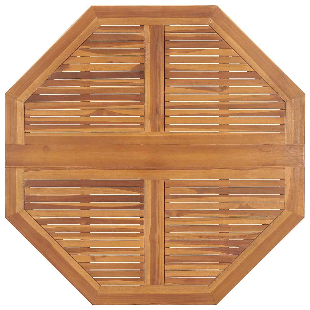Ensemble à dîner d'extérieur pliable 5 pcs Bois solide de teck