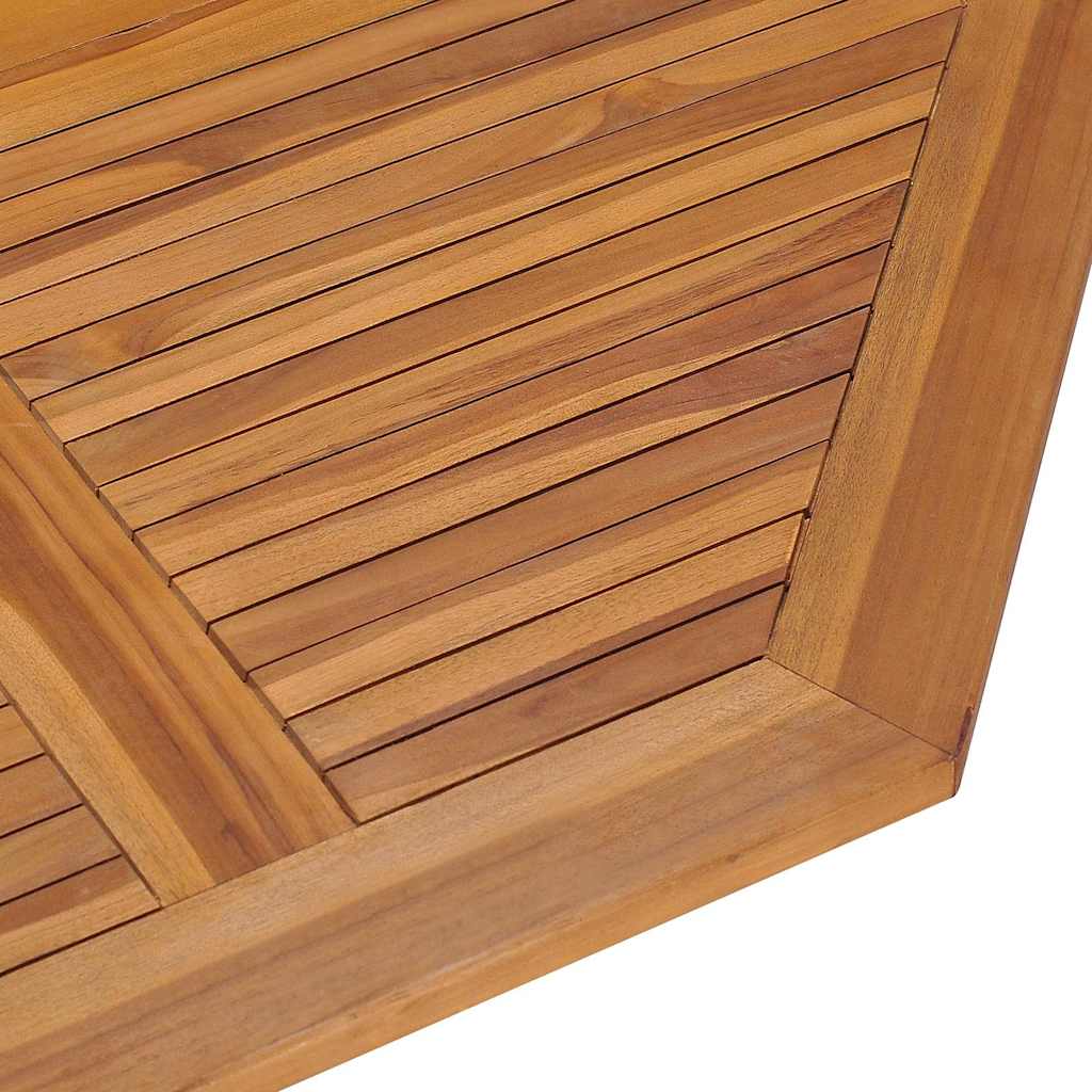 Ensemble à dîner d'extérieur pliable 5 pcs Bois solide de teck