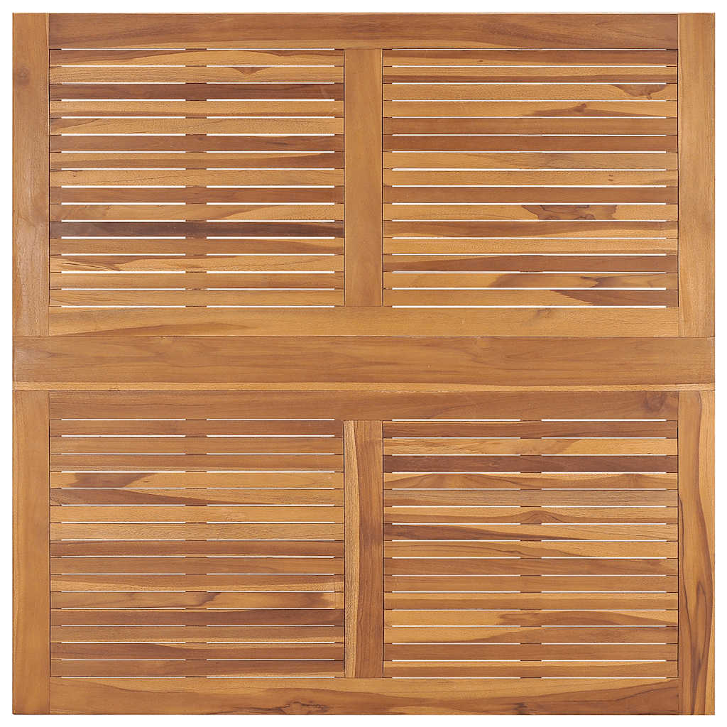 Ensemble à manger d'extérieur pliable 5 pcs Bois solide de teck