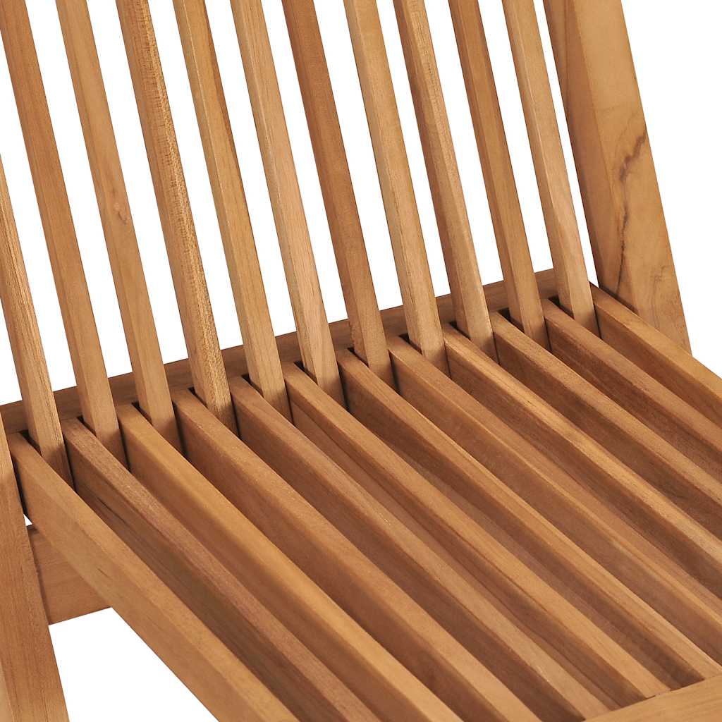 Ensemble à manger d'extérieur pliable 5 pcs Bois solide de teck