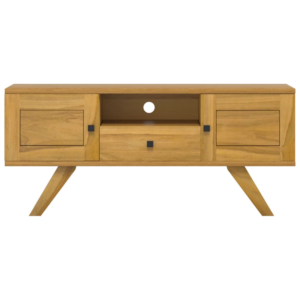 Meuble TV 110x30x35 cm Bois de teck solide - XIOS