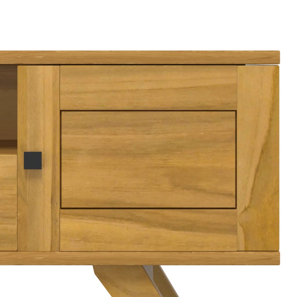 Meuble TV 110x30x35 cm Bois de teck solide - XIOS