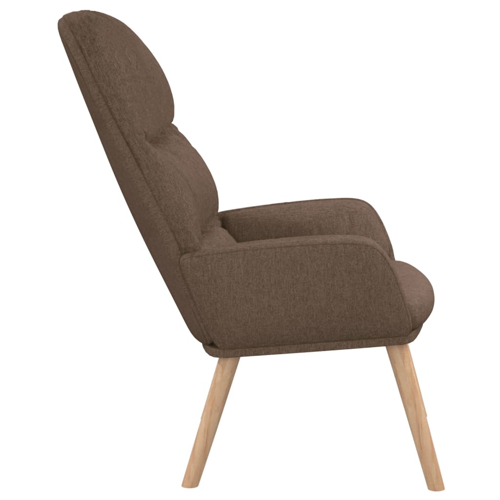 Chaise de relaxation Taupe Tissu - XIOS