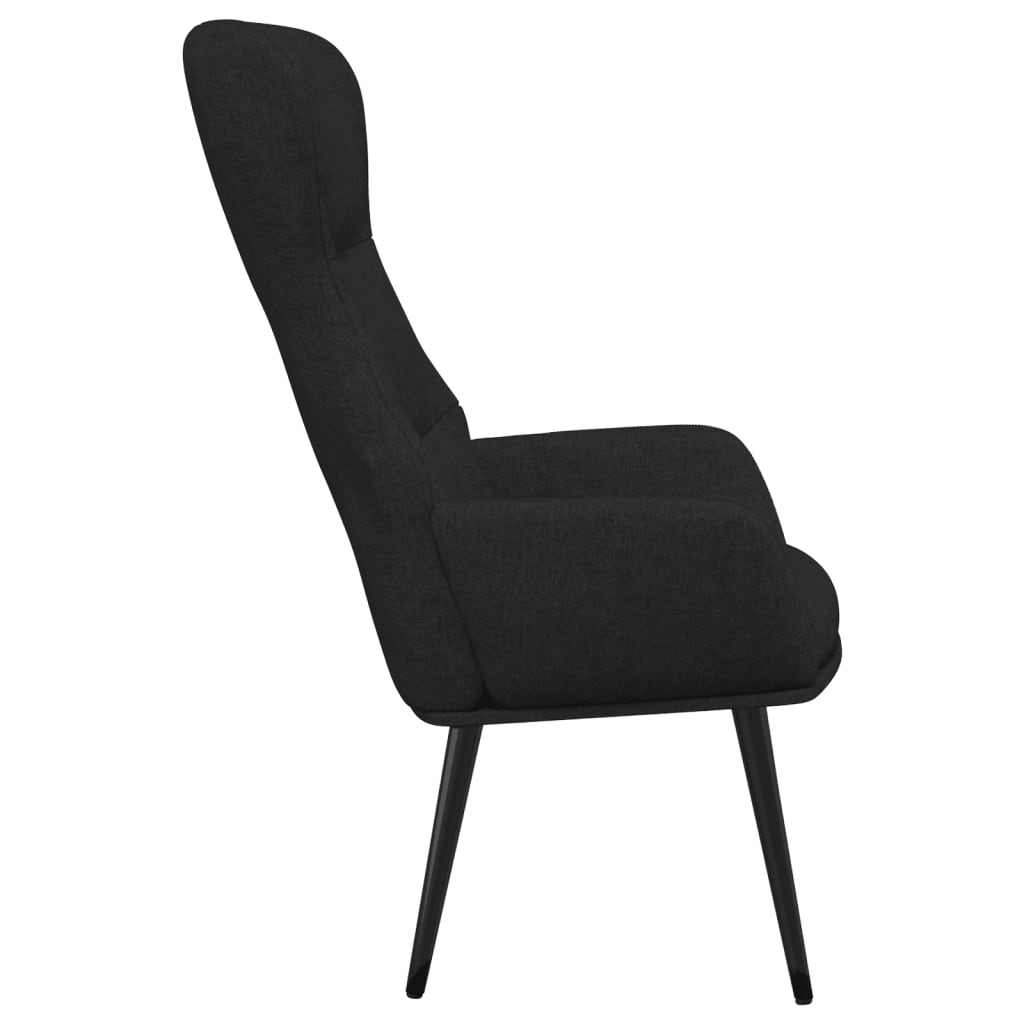 Chaise de relaxation Noir Tissu - XIOS
