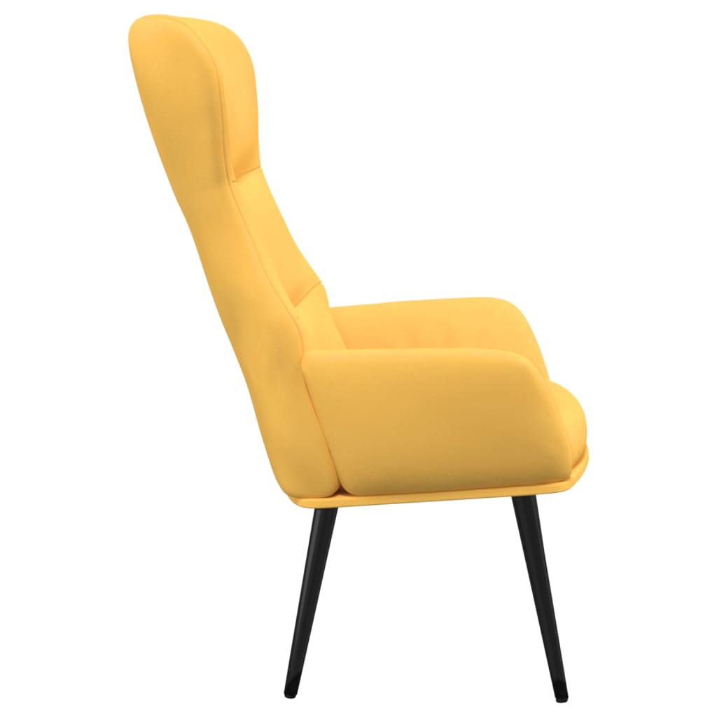 Chaise de relaxation Jaune moutarde Tissu - XIOS