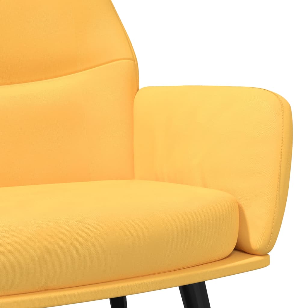Chaise de relaxation Jaune moutarde Tissu - XIOS