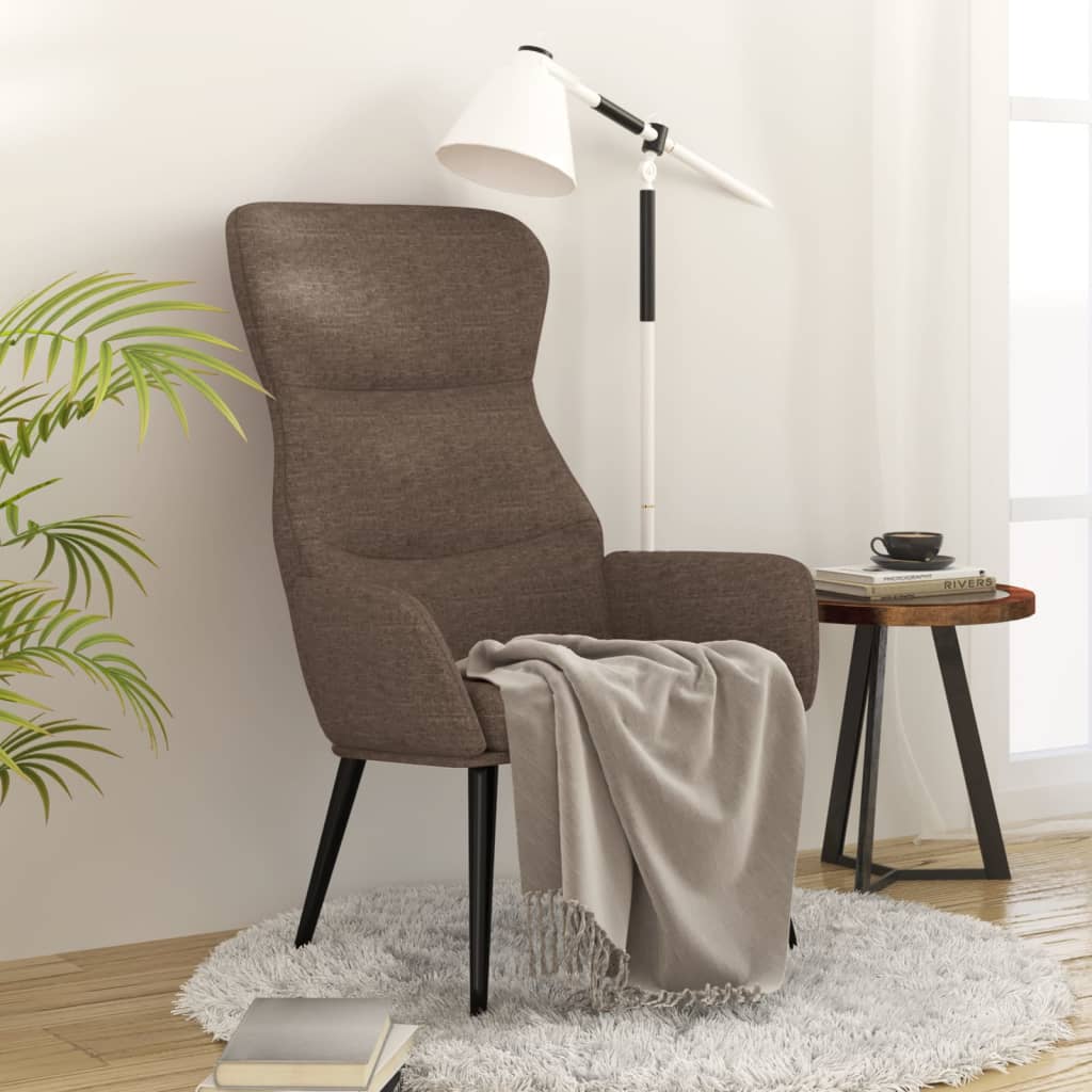 Chaise de relaxation Taupe Tissu - XIOS