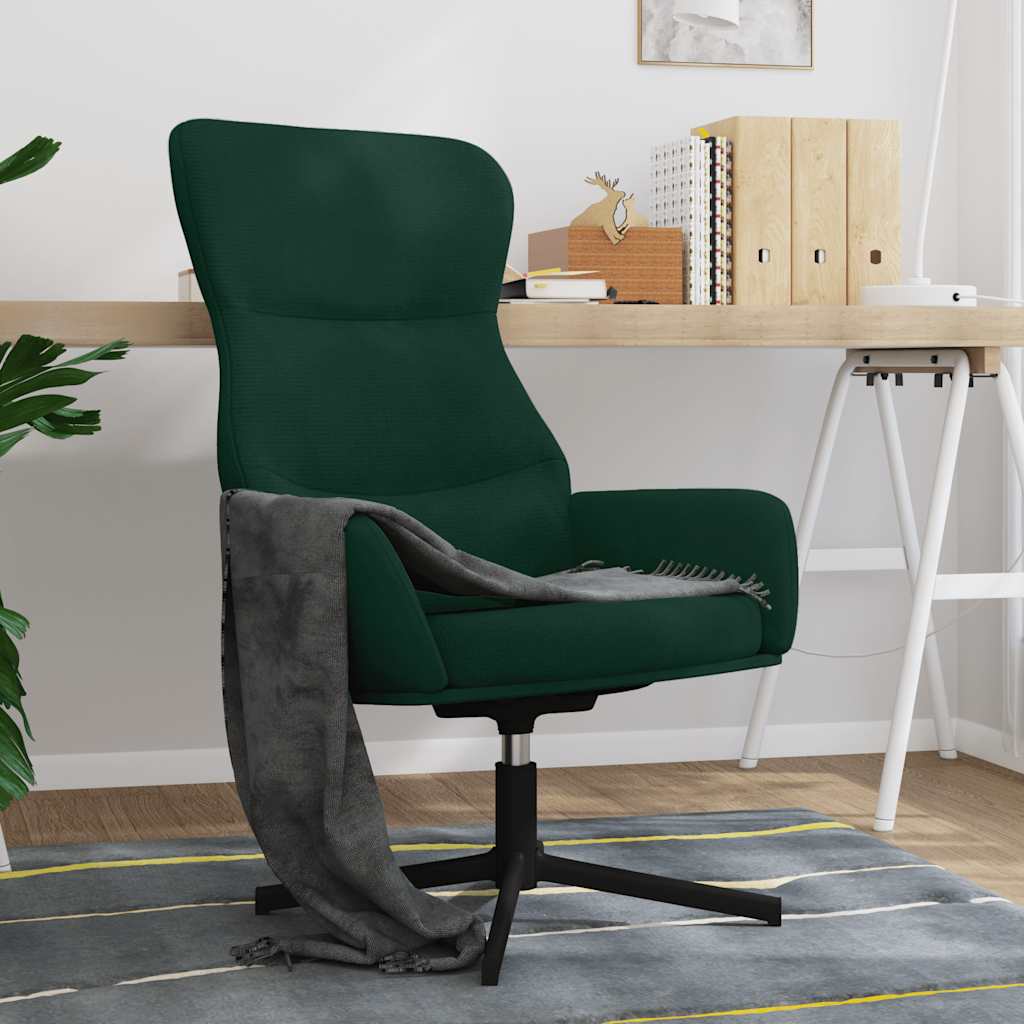 Chaise de relaxation Vert foncé Velours - XIOS