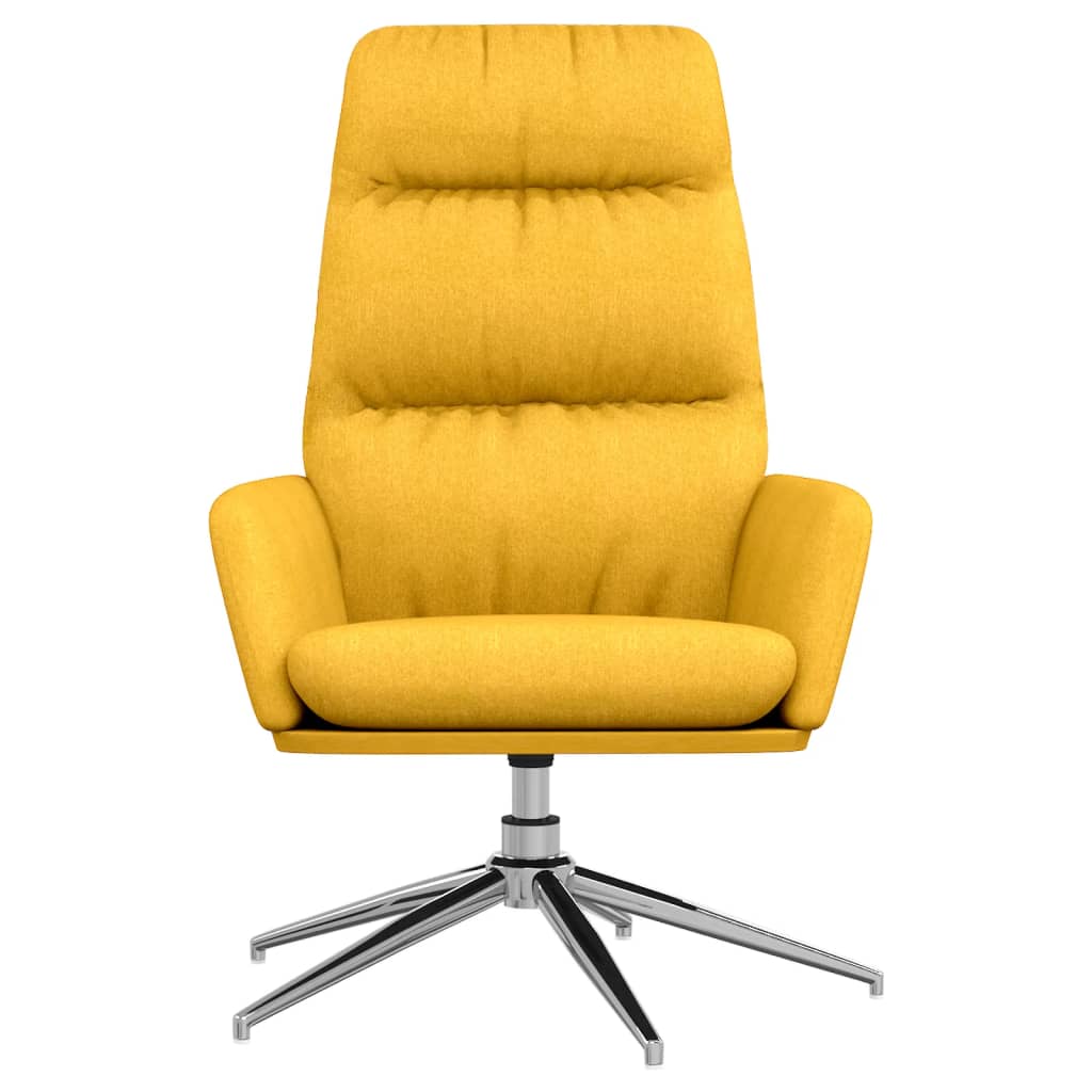 Chaise de relaxation Jaune moutarde Tissu - XIOS