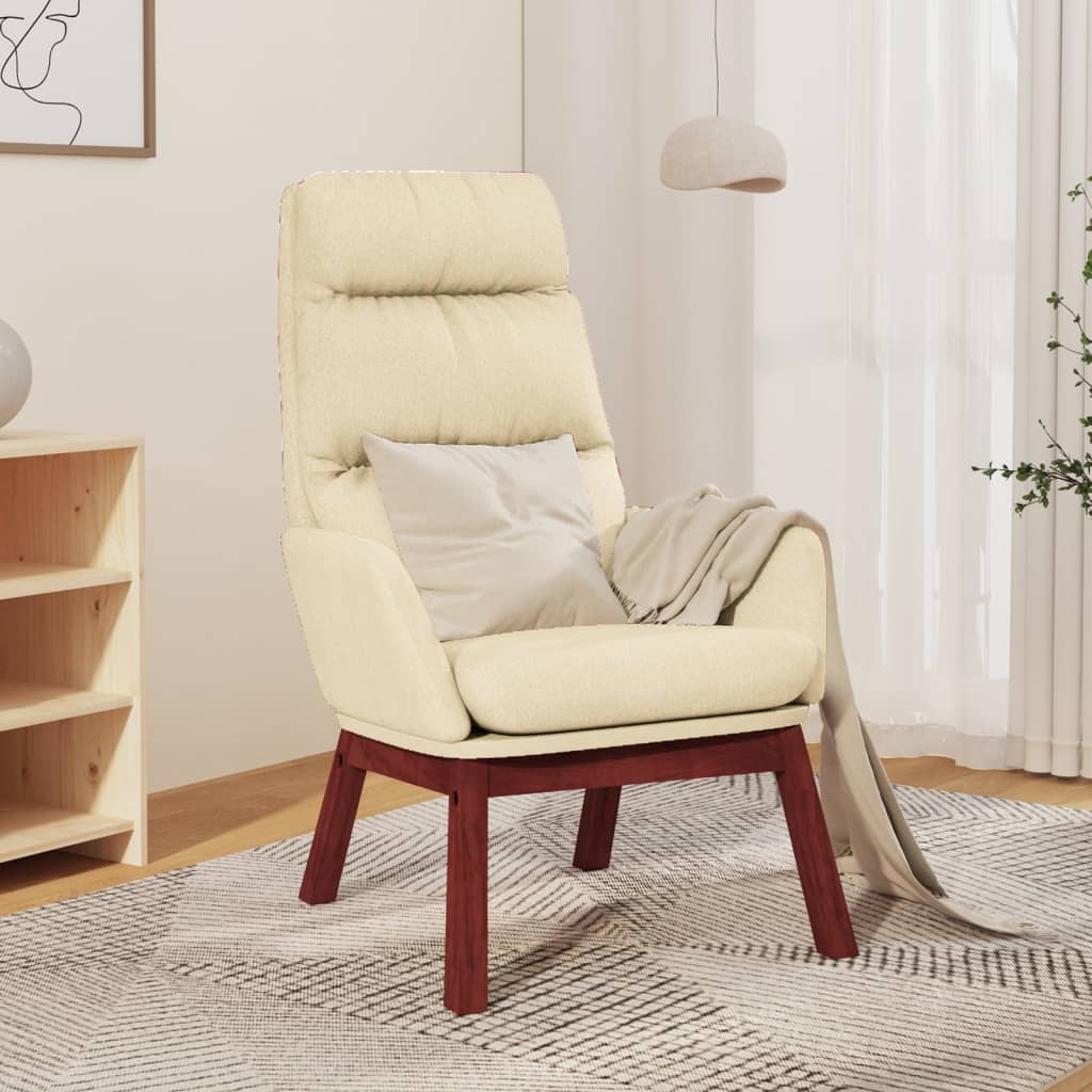 Chaise de relaxation Crème Tissu - XIOS