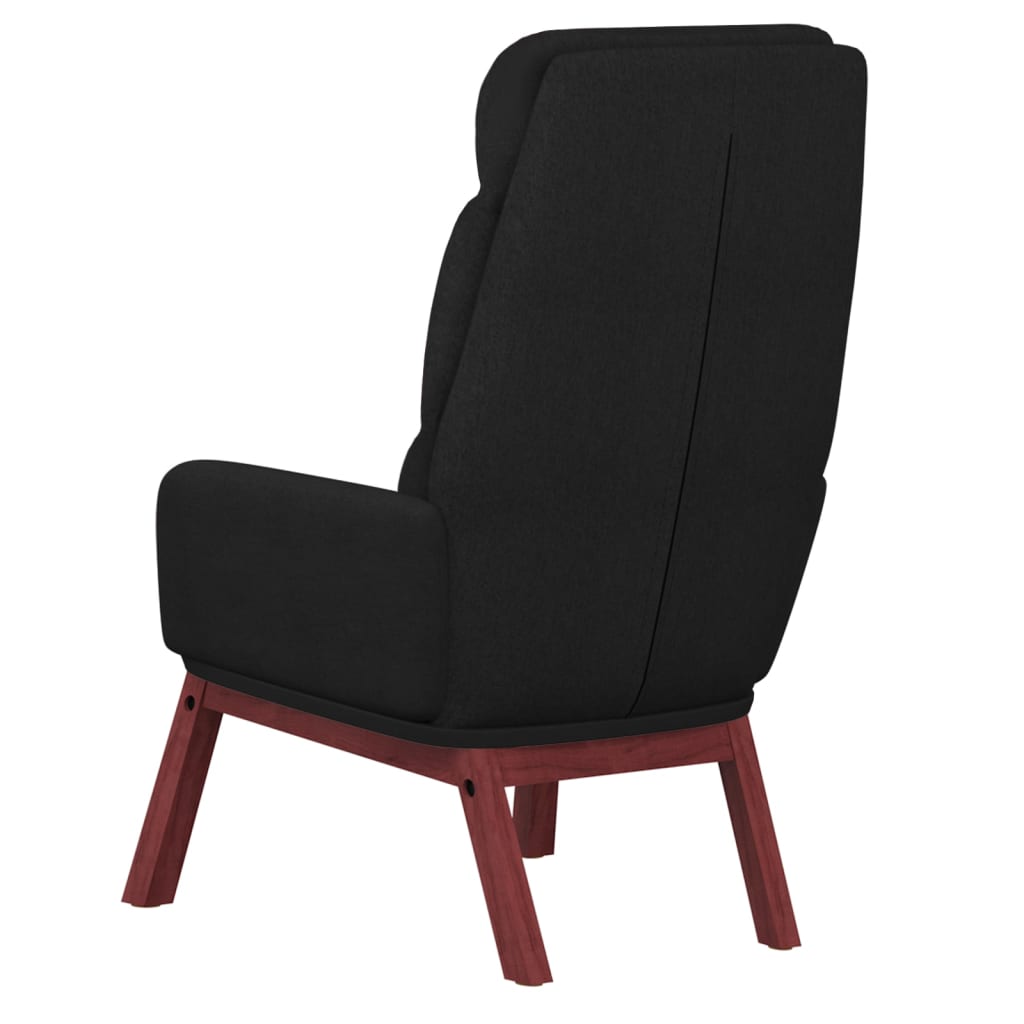 Chaise de relaxation Noir Tissu - XIOS