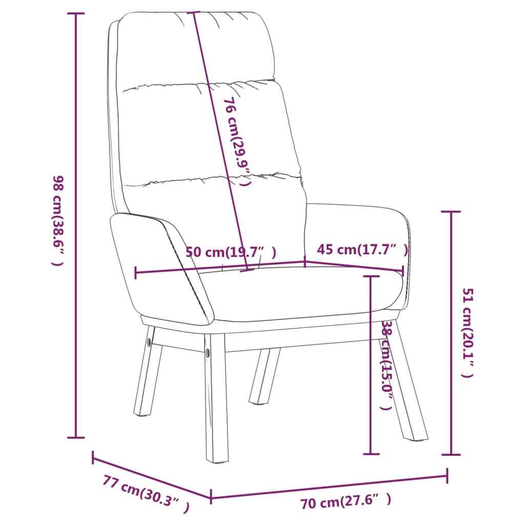 Chaise de relaxation Noir Tissu - XIOS