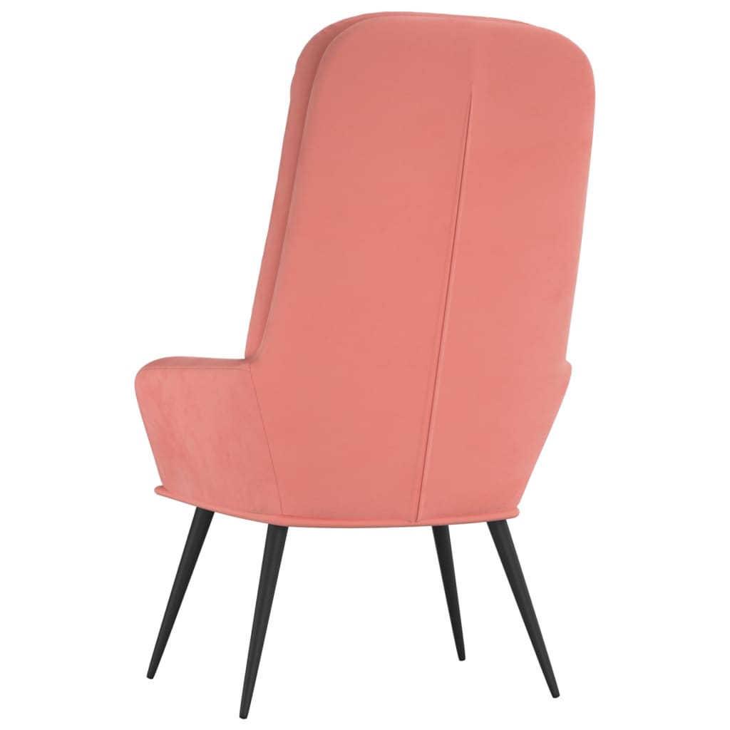 Chaise de relaxation Rose Velours - XIOS